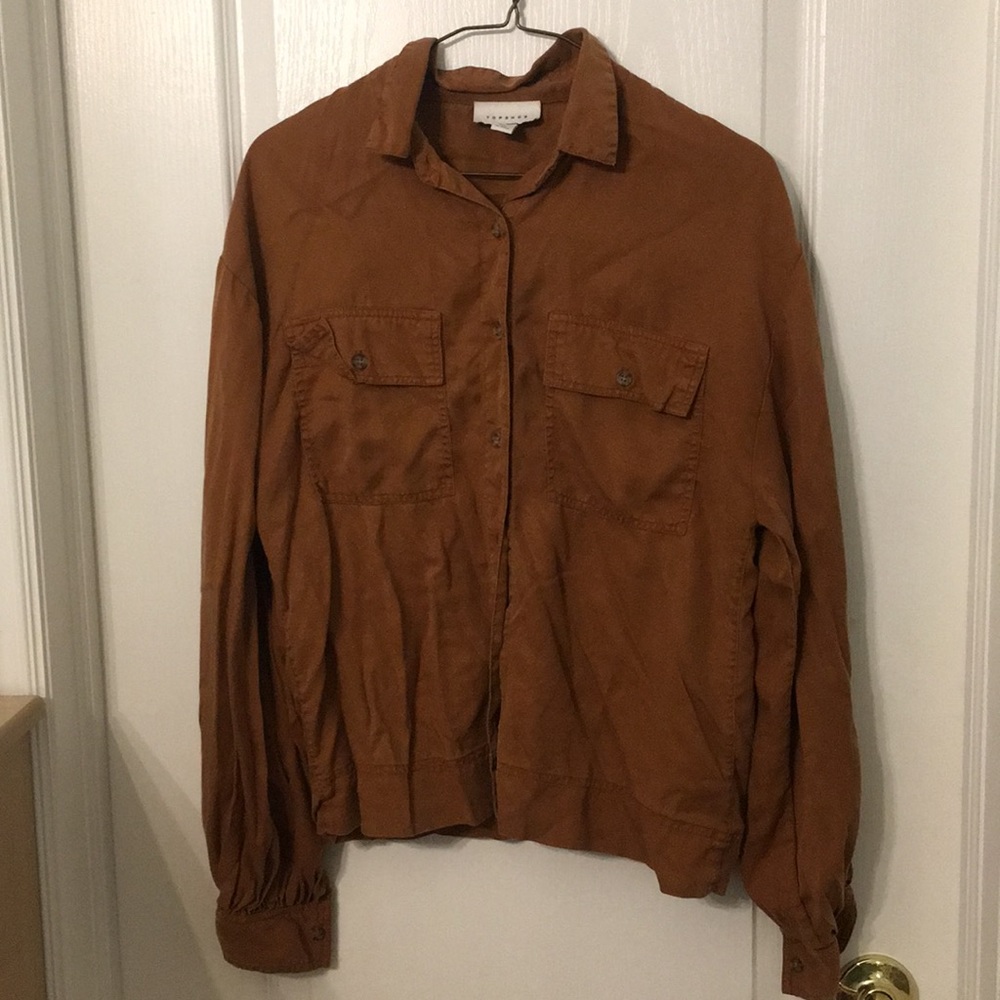 top shop button up